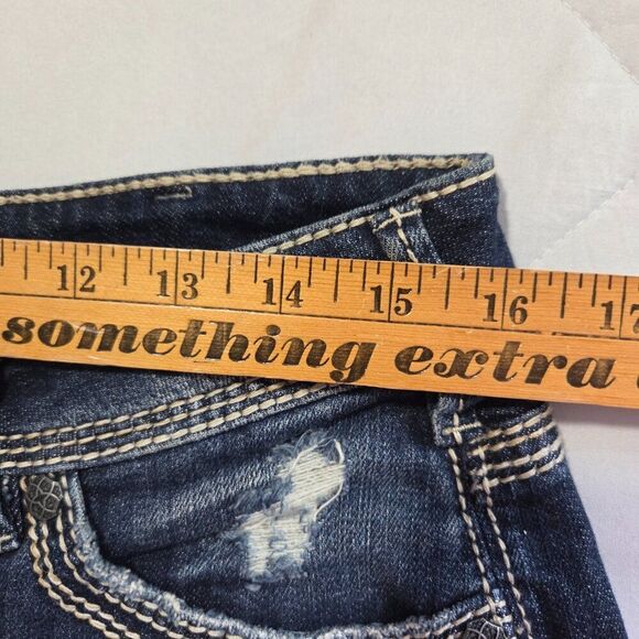 LIKE NEW SILVER JEANS SUKI HIGH SHORTS SIZE 31 W - Picture 14 of 16